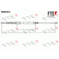 2x FTE Bremsseile Feststellbremse Scheibenbremse Hinterachse Audi A3 Seat Skoda