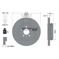 TEXTAR 92253925 Bremsscheiben 2 Stück hinten BMW