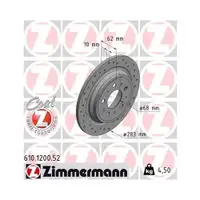 ZIMMERMANN 610.1200.52 Bremsscheiben 2 Stück für VOLVO