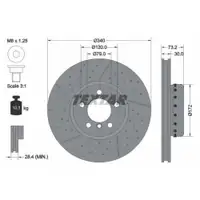 TEXTAR 92265025 Bremsscheiben 2 Stück vorne BMW