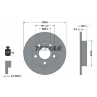 TEXTAR 92106203 Bremsscheiben 2 Stück AUDI