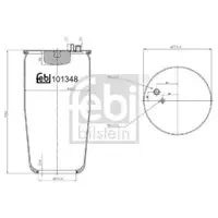 FEBI BILSTEIN 101348 Luftfederbalg für MAN