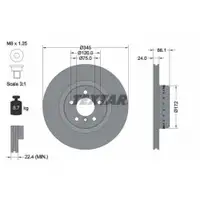 TEXTAR 92265125 Bremsscheiben 2 Stück BMW