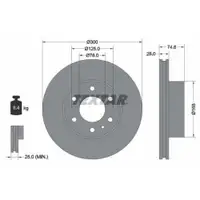 TEXTAR 92155900 Bremsscheiben 2 Stück IVECO
