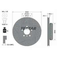 TEXTAR 92265525 Bremsscheiben 2 Stück BMW