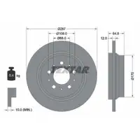 TEXTAR 92100703 Bremsscheiben 2 Stück VOLVO
