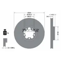 TEXTAR 92103803 Bremsscheiben 2 Stück FORD