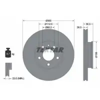 TEXTAR 92109803 Bremsscheiben 2 Stück VW