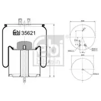 FEBI BILSTEIN 35621 Luftfederbalg für RENAULT