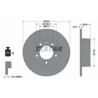 TEXTAR 92111203 Bremsscheiben 2 Stück RENAULT