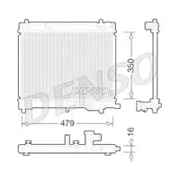Kühler Motorkühlung Denso DRM50078 für Toyota