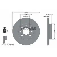 TEXTAR 92111403 Bremsscheiben 2 Stück OPEL