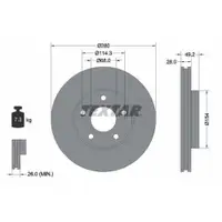 TEXTAR 92109403 Bremsscheiben 2 Stück NISSAN