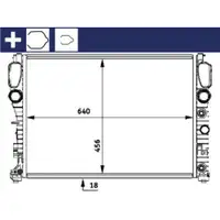 Kühler Motorkühlung Mahle CR 512 000S Behr für Mercedes Benz für Mercedes Benz