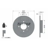 TEXTAR 92111703 Bremsscheiben 2 Stück PEUGEOT