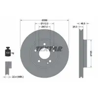 TEXTAR 92105905 Bremsscheiben 2 Stück vorne MERCEDES-BENZ