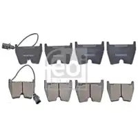 FEBI BILSTEIN 116044 Bremsbelagsatz für AUDI, VW