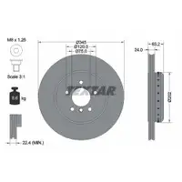 TEXTAR 92182525 Bremsscheiben 2 Stück hinten für BMW