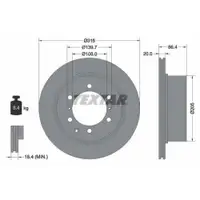 TEXTAR 92146703 Bremsscheiben 2 Stück HYUNDAI