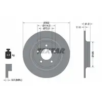 Original TEXTAR 92148200 Bremsscheiben 2 Stück hinten für MAZDA