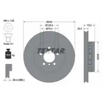 TEXTAR 92266825 Bremsscheiben 2 Stück BMW
