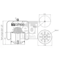 FEBI BILSTEIN 37900 Luftfederbalg für MERCEDES-BENZ