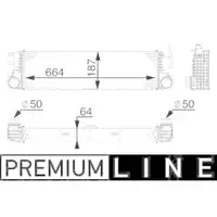 Ladeluftkühler Mahle CI 180 000P Behr *** Premium Line *** für Mercedes Benz