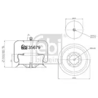 FEBI BILSTEIN 35679 Luftfederbalg für MERCEDES-BENZ