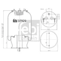 FEBI BILSTEIN 37929 Luftfederbalg für SCANIA