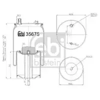 FEBI BILSTEIN 35675 Luftfederbalg für VOLVO, RENAULT