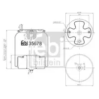 FEBI BILSTEIN 35678 Luftfederbalg für VOLVO