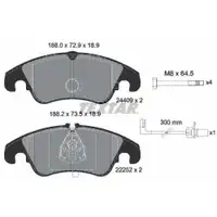 Textar Bremsenset Bremsscheiben Ø345 belüftet Bremsbeläge vorn Audi Q5 A6 A7