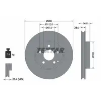 TEXTAR 92115105 Bremsscheiben 2 Stück vorne für MERCEDES-BENZ