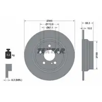 TEXTAR 92115405 Bremsscheiben 2 Stück hinten für MERCEDES-BENZ