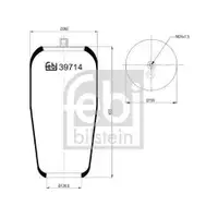 FEBI BILSTEIN 39714 Luftfederbalg für MERCEDES-BENZ