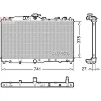 Kühler Motorkühlung Denso DRM44050 für Mazda