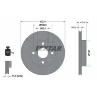 TEXTAR 92129103 PKW Bremsscheiben