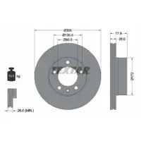 TEXTAR 92115903 Bremsscheiben 2 Stück RENAULT