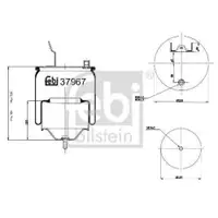 FEBI BILSTEIN 37967 Luftfederbalg für VOLVO