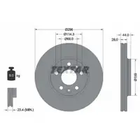 TEXTAR 92268803 Bremsscheiben 2 Stück vorne für OPEL