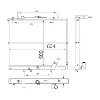 Kühler Motorkühlung Mahle CR 1747 000S Behr für Mitsubishi