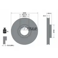 TEXTAR 92273003 Bremsscheiben 2 Stück vorne FORD