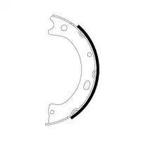 Bremsbackensatz Feststellbremse Textar 91086500 für Nissan Hinterachse