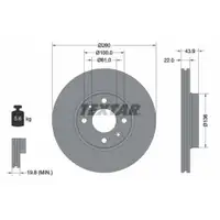TEXTAR 92119203 Bremsscheiben 2 Stück RENAULT