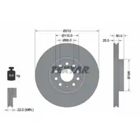TEXTAR 92120505 Bremsscheiben 2 Stück