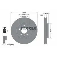 TEXTAR 92277103 Bremsscheiben 2 Stück vorne für OPEL