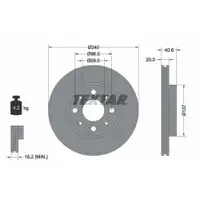 TEXTAR 92118003 Bremsscheiben 2 Stück FIAT