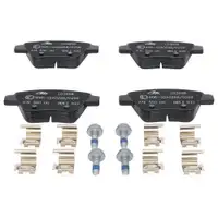 ATE Bremsenset Scheiben 272 mm voll Ceramic Bremsbeläge hinten A3 8P Touran 1T