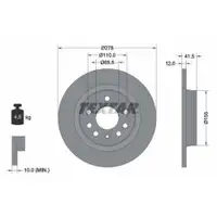 TEXTAR 92118503 Bremsscheiben 2 Stück OPEL