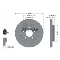 TEXTAR 92121403 Bremsscheiben 2 Stück VW